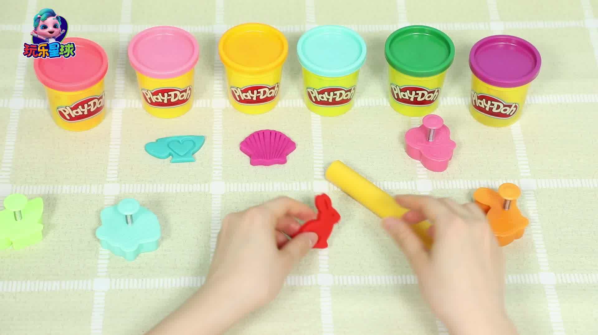 培乐多创意手工教程DIY一只可爱的彩泥小兔子