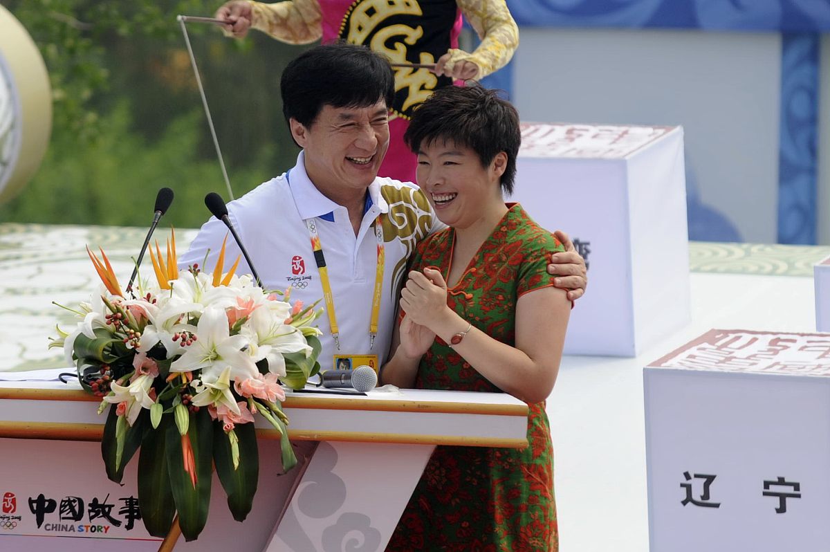 2008年8月9日,北京,《中国故事》大型文化展示活动在奥林匹克中心区正