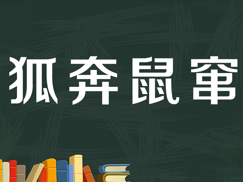 [图]「秒懂百科」一分钟了解狐奔鼠窜