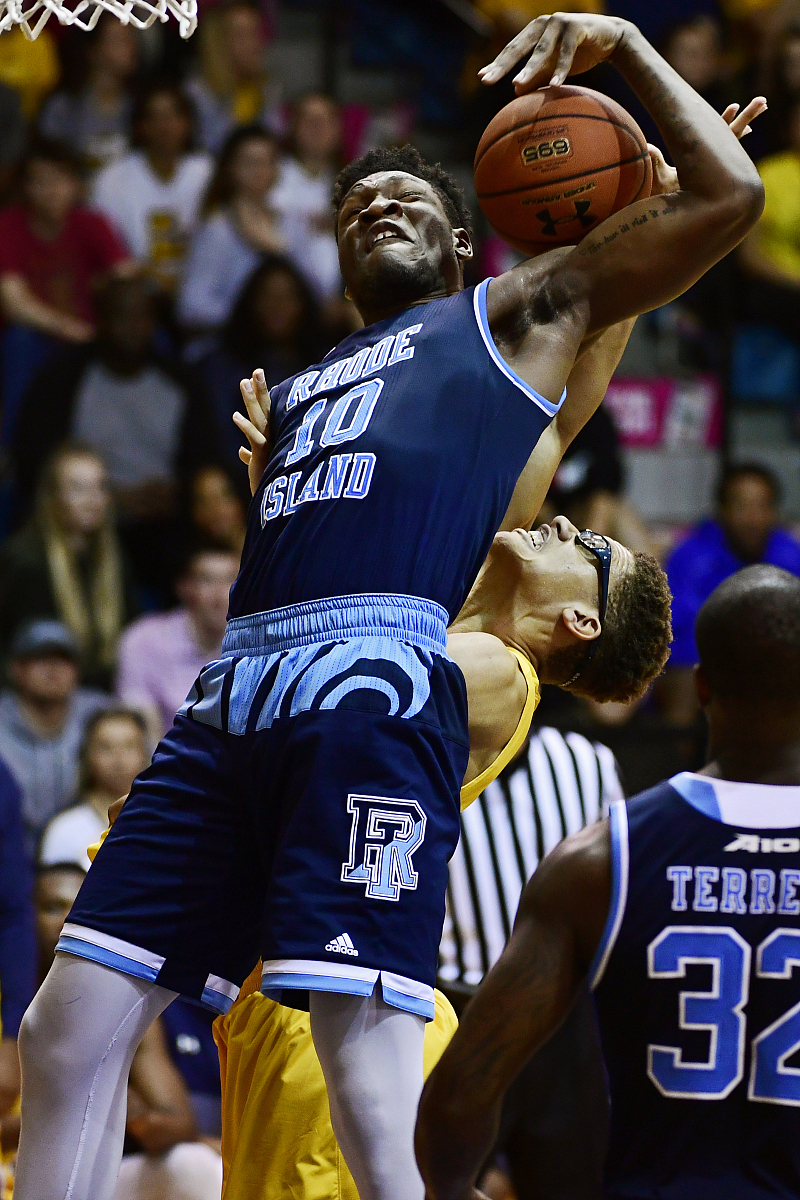 philad<strong>e</strong>lphia, pa - february 20: cyril langevine #10 of the rhode