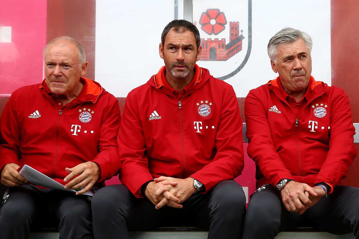 lippstadt, germany - july 16:  (l-r) assistant coach hermann ger