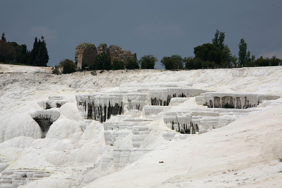 2006年5月10日,土耳其,伊兹密尔(izmir)的棉花堡(pamukkale)以神奇独