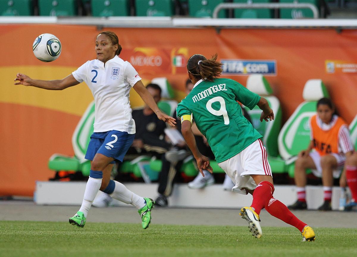 2011年6月27日,德国沃尔夫斯堡,2011女足世界杯b组,墨西哥vs英格兰.**