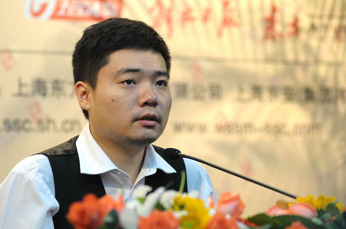 2013年09月22日,上海,2013世界斯诺克上海大师赛决赛赛后新闻发布会召
