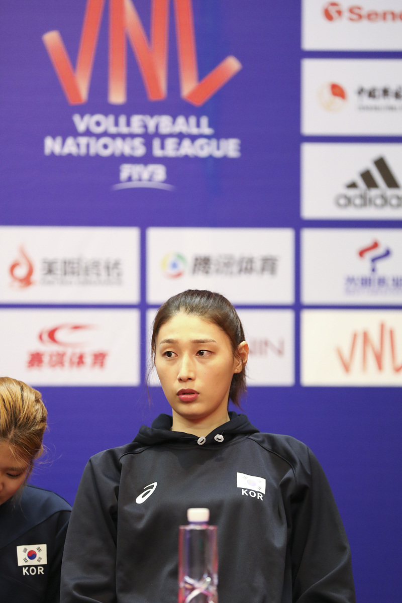 2018年5月14日,宁波,2018世界女排联赛宁波站,赛前发布会召开.***_***