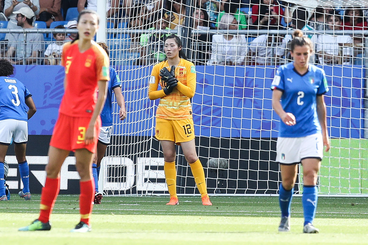 2019年6月25日,法国,2019女足世界杯1/8决赛,意大利女足vs中国女足.彭