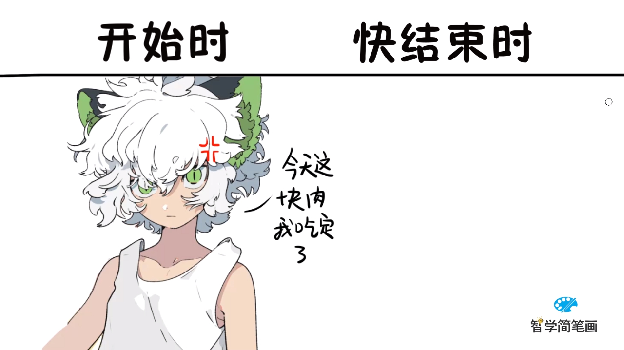 罗小黑开始吃火锅时VS快吃完时,开始啥都吃不到,最后啥都吃不下
