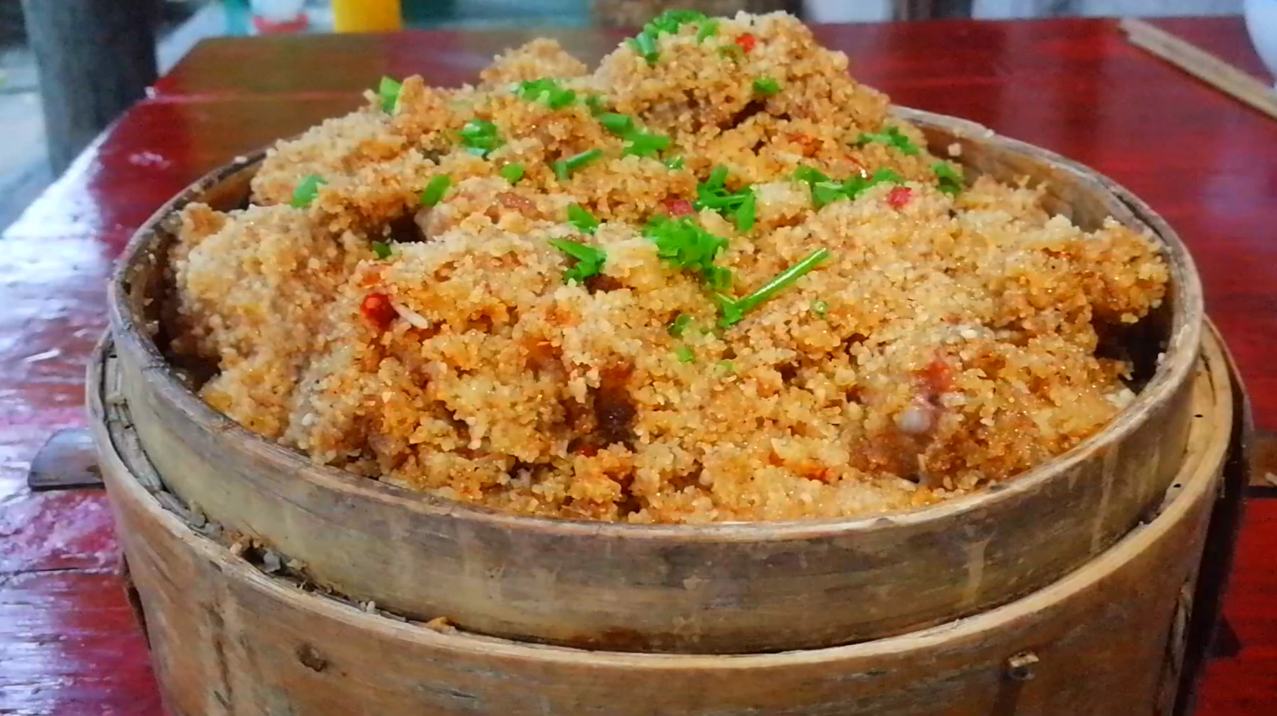 四川粉蒸排骨,粉蒸肉,农村待客摆酒席必备菜,吃一次就忘不了