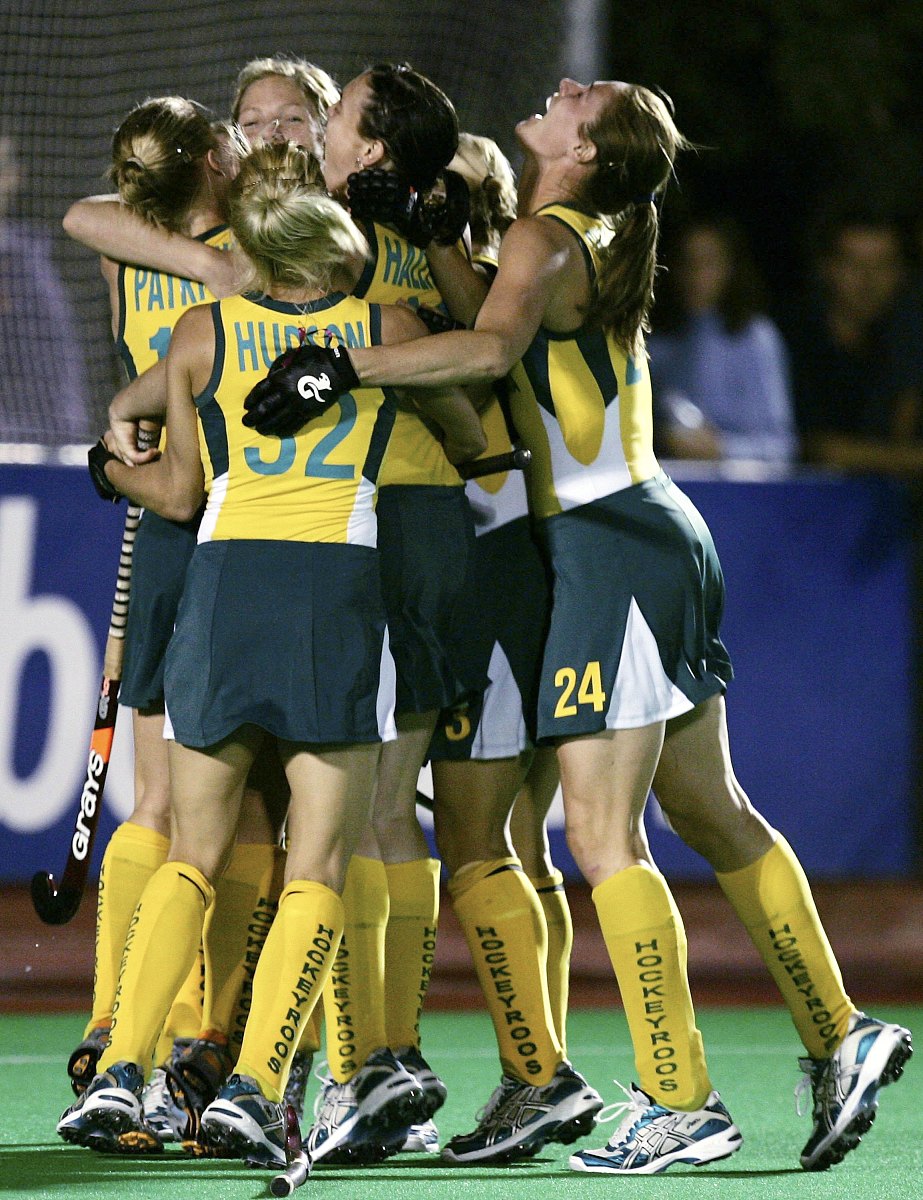 madrid, spain - october 06:  australian players celebrate after 
