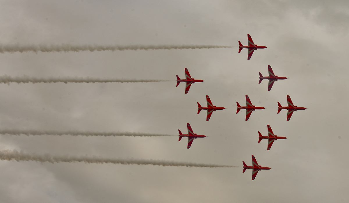 当地时间2014年7月13日,英国国际皇家老虎会航展在英国皇家空军fairfo