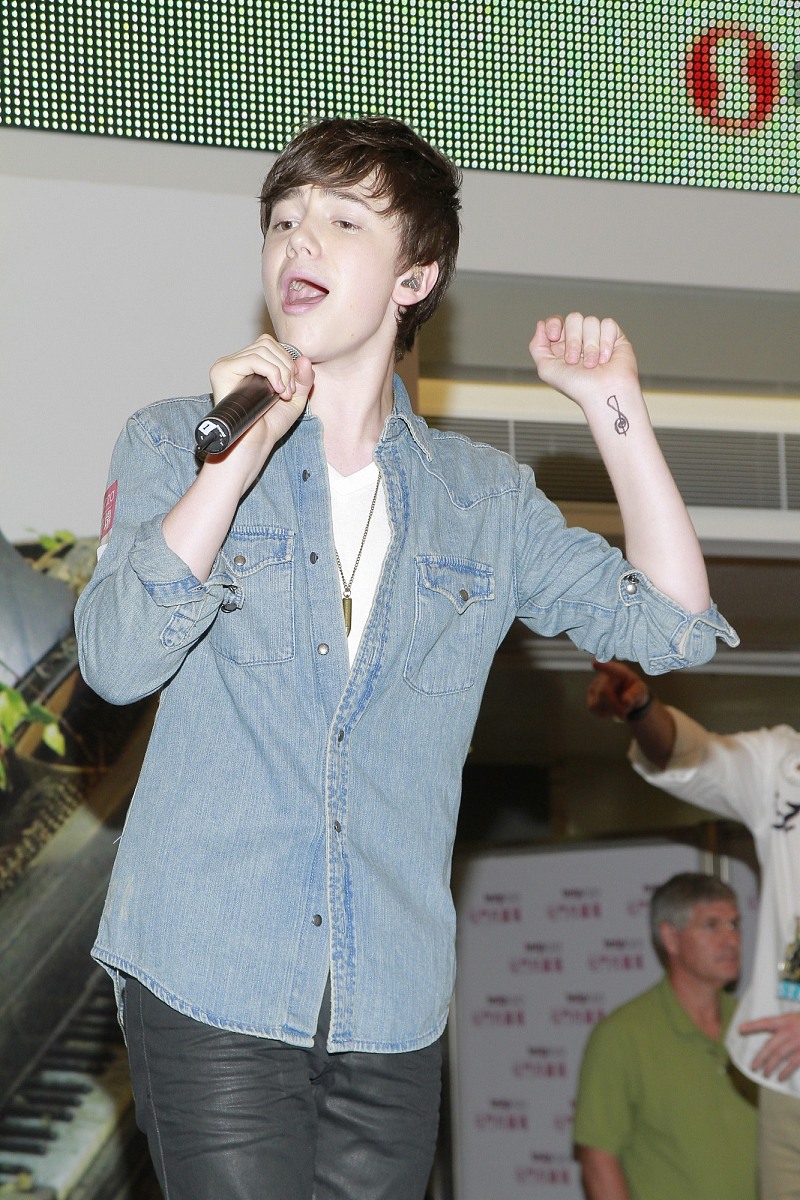2012年4月29日,香港,美国天才神童格雷森(greyson chance)香港首次见