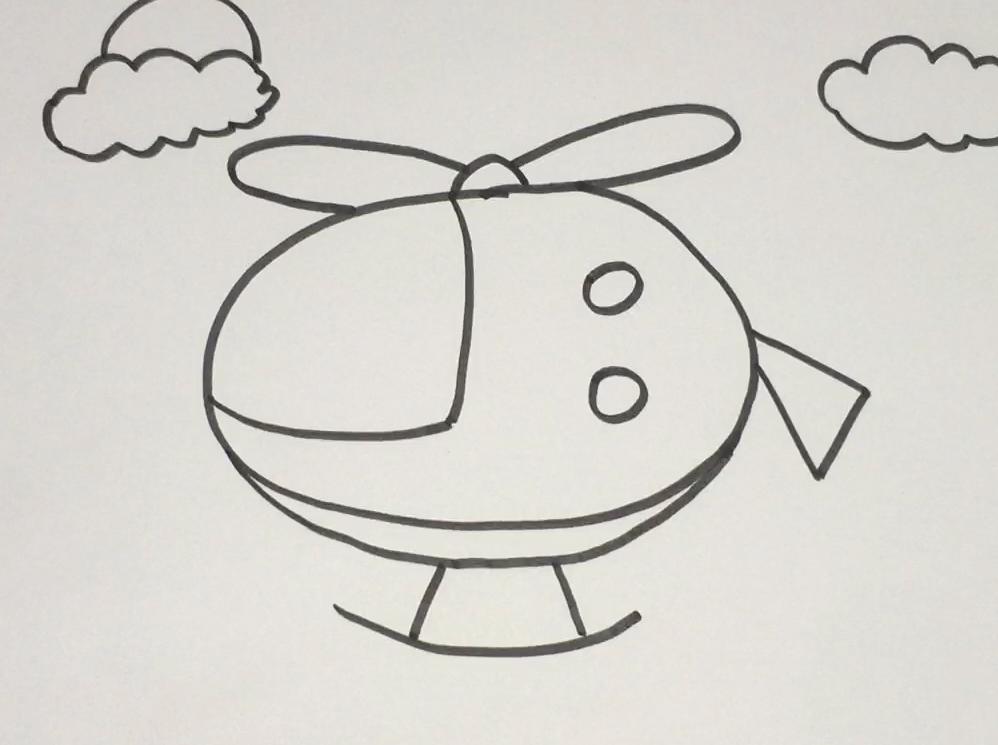 简笔画画飞机 简单好学