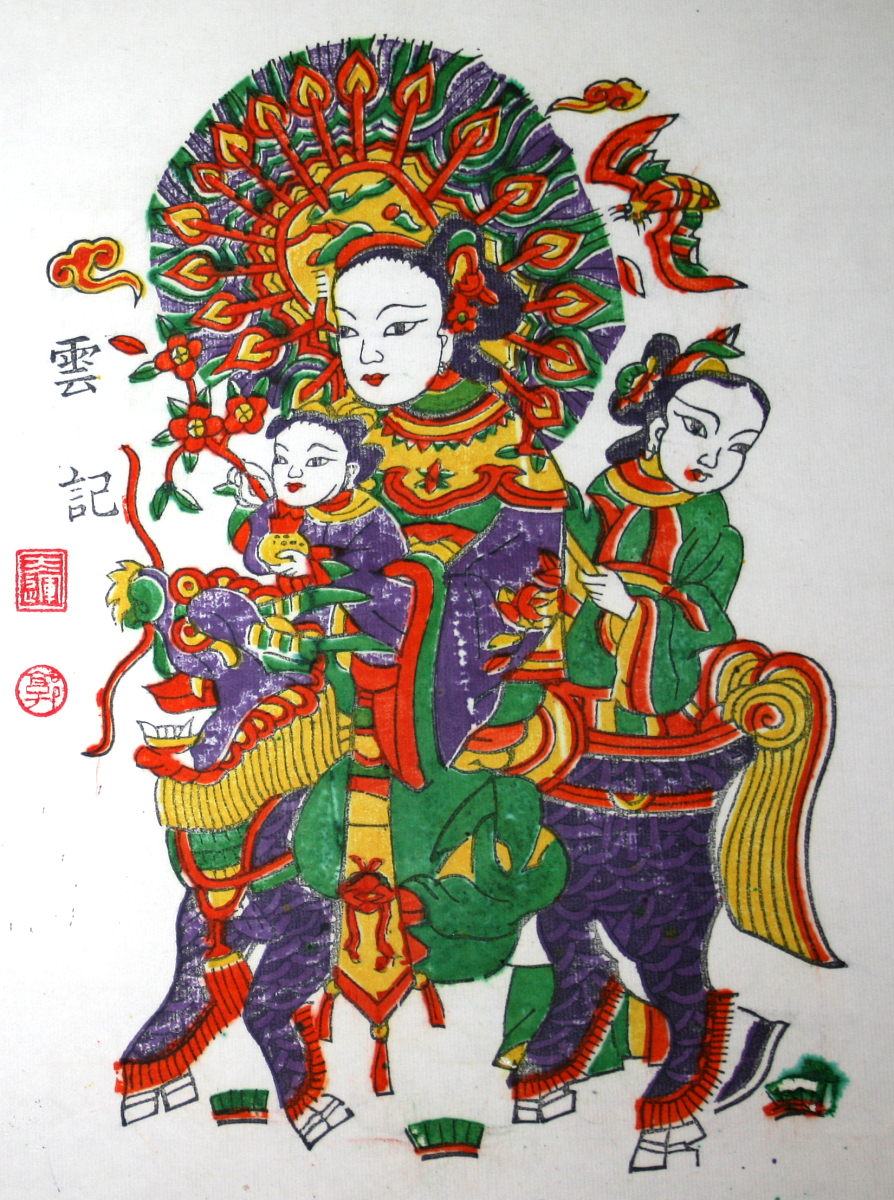 2007年02月21日,中国开封,朱仙镇年画