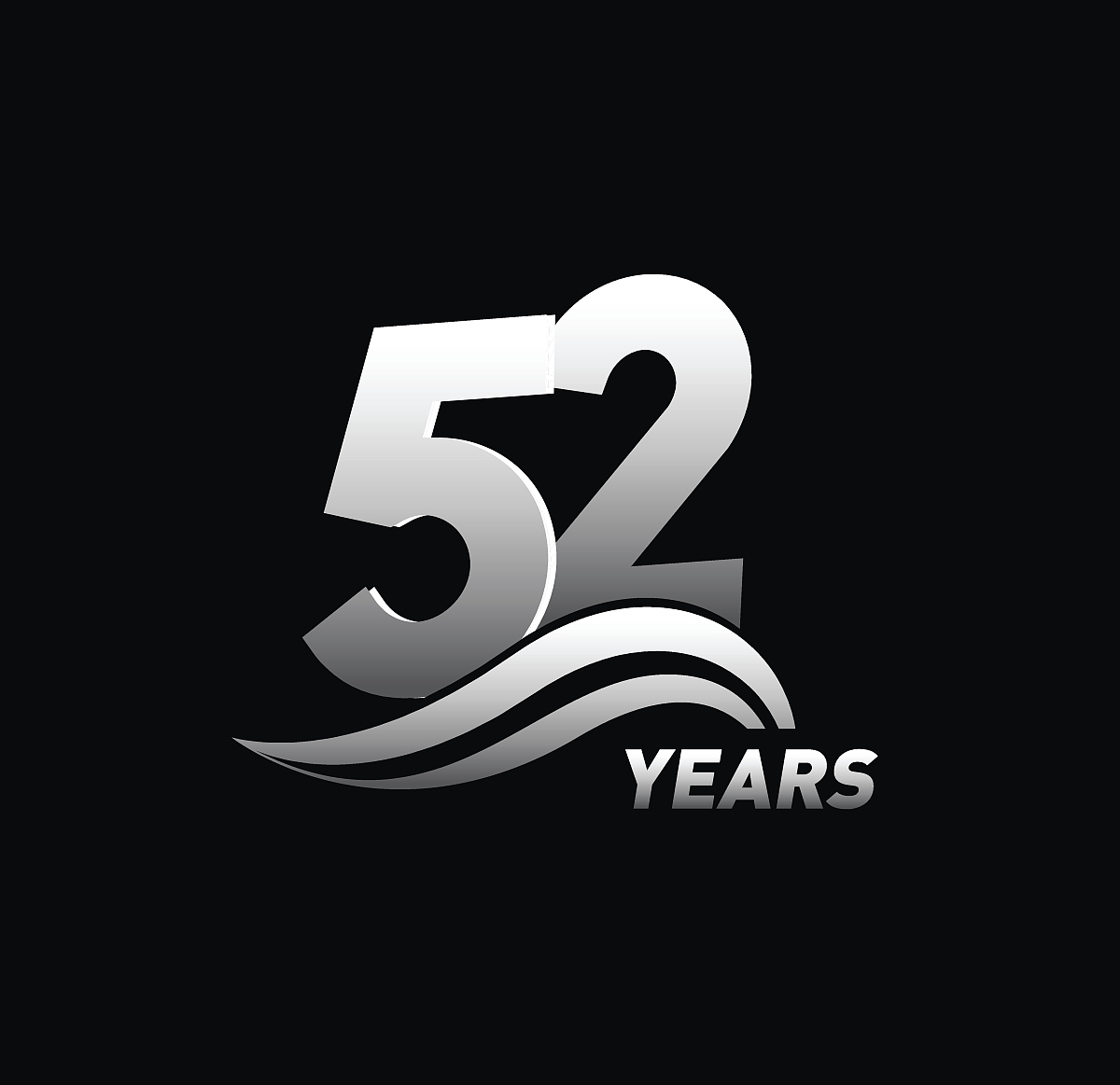 52 years anniversary celebration design