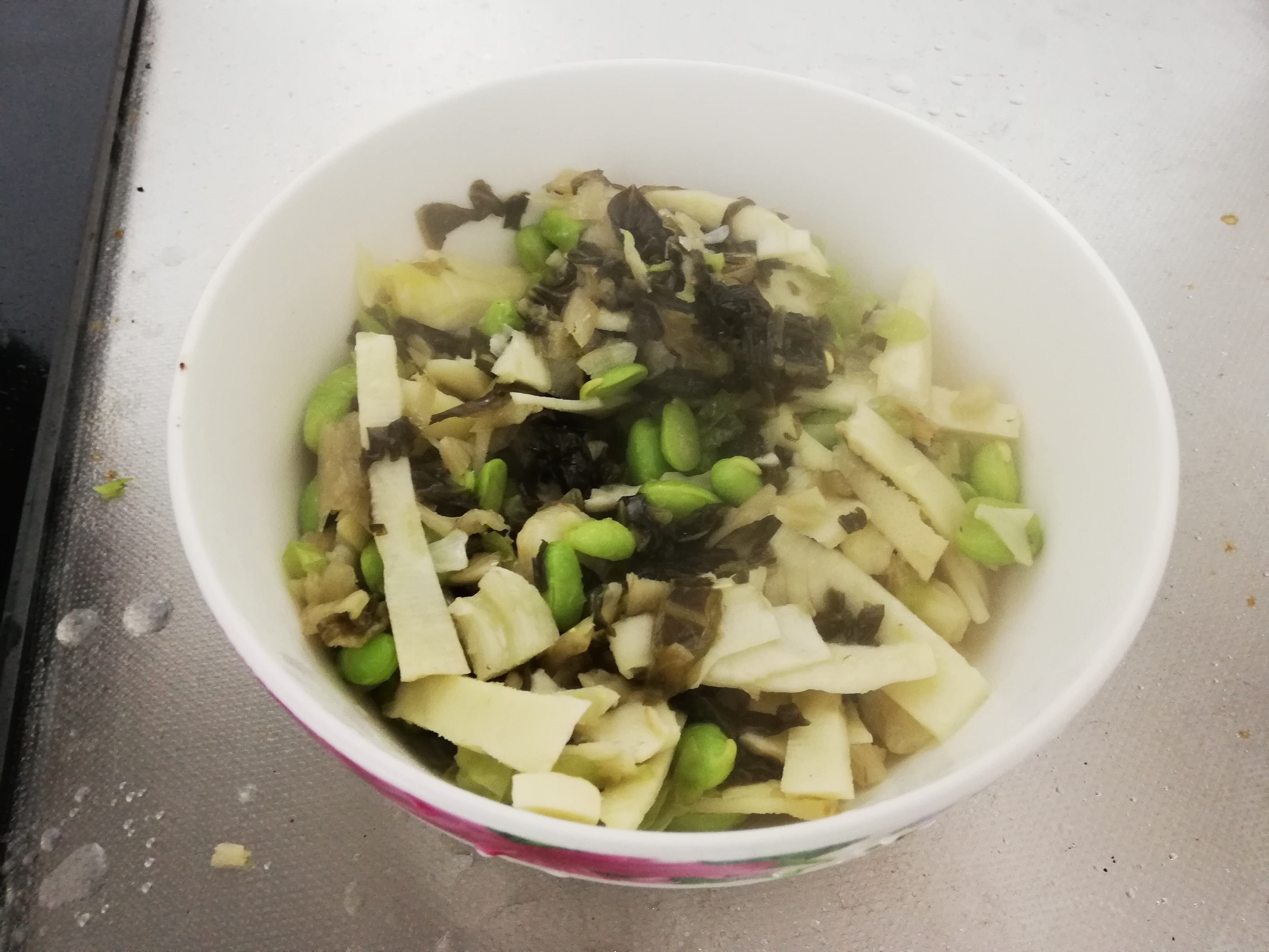 棒棒下饭菜:咸菜毛豆炒冬笋