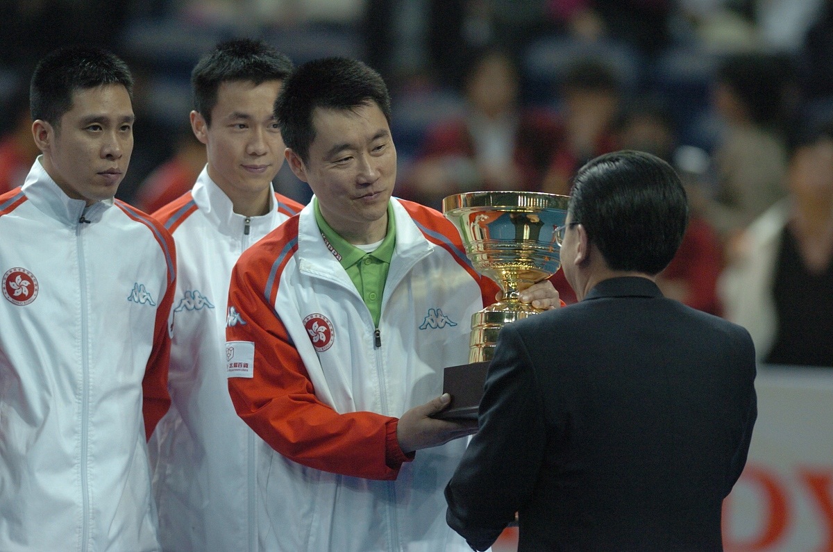 2008年3月2日,广东广州,第49届世界乒乓球锦标赛团体赛男子团体决赛,