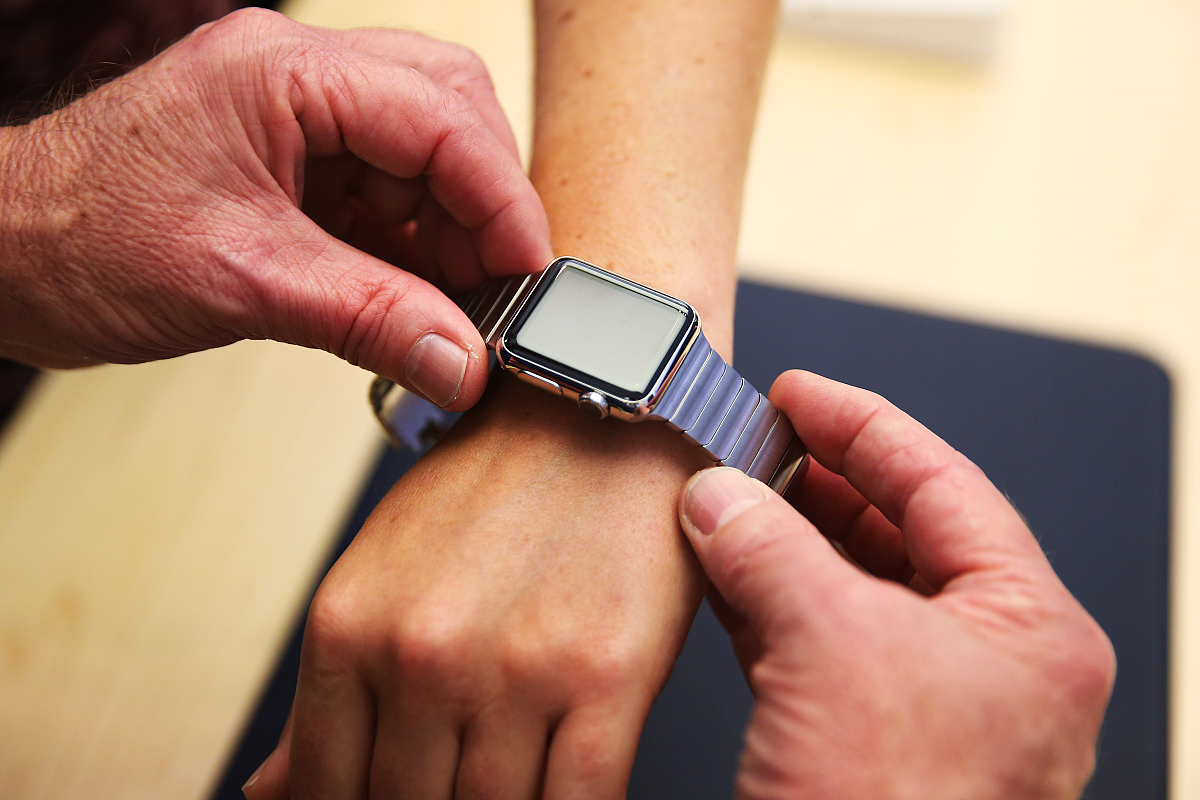 当地时间2015年4月10日,澳大利亚悉尼,苹果applewatch将正式在官网上