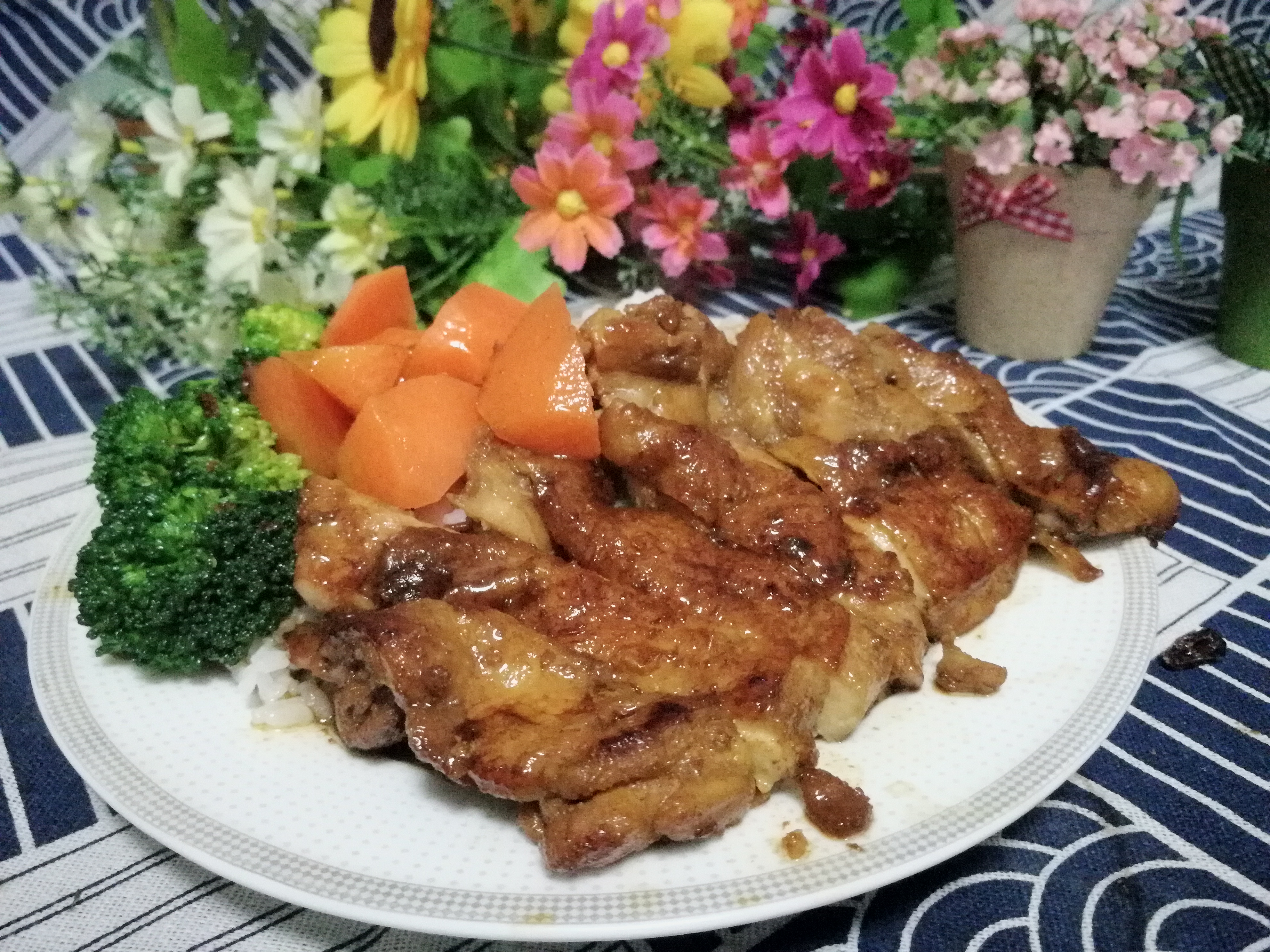 正宗照烧鸡腿饭做法 一个鸡腿三块钱照做卖20元 再也不用点外卖了