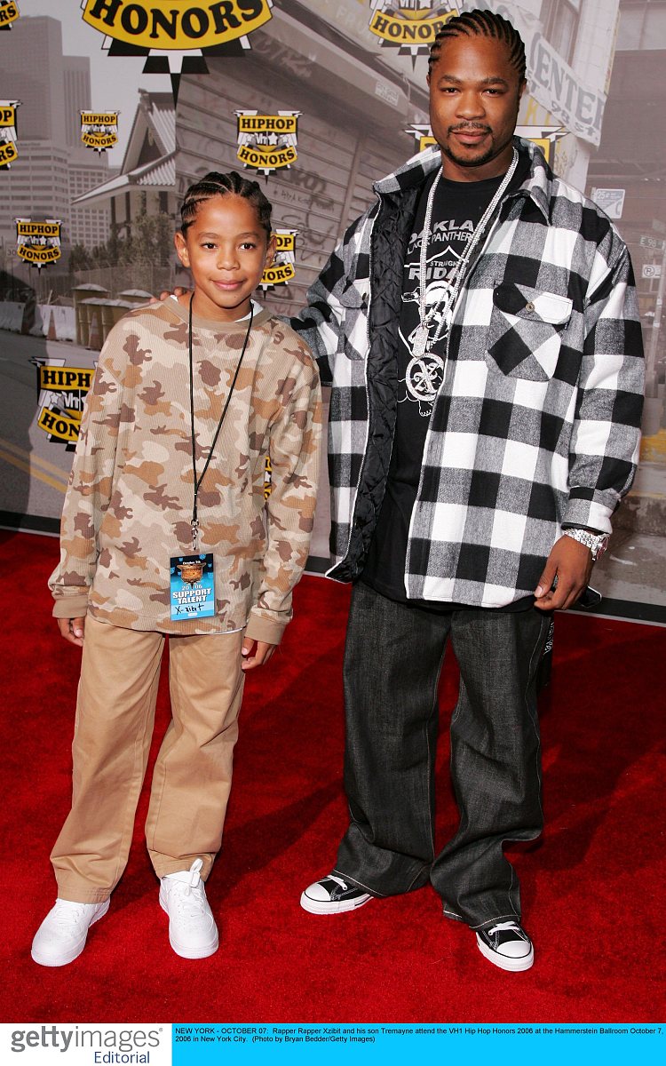 new york - october 07:  rapper rapper xzibit and his son tremayn