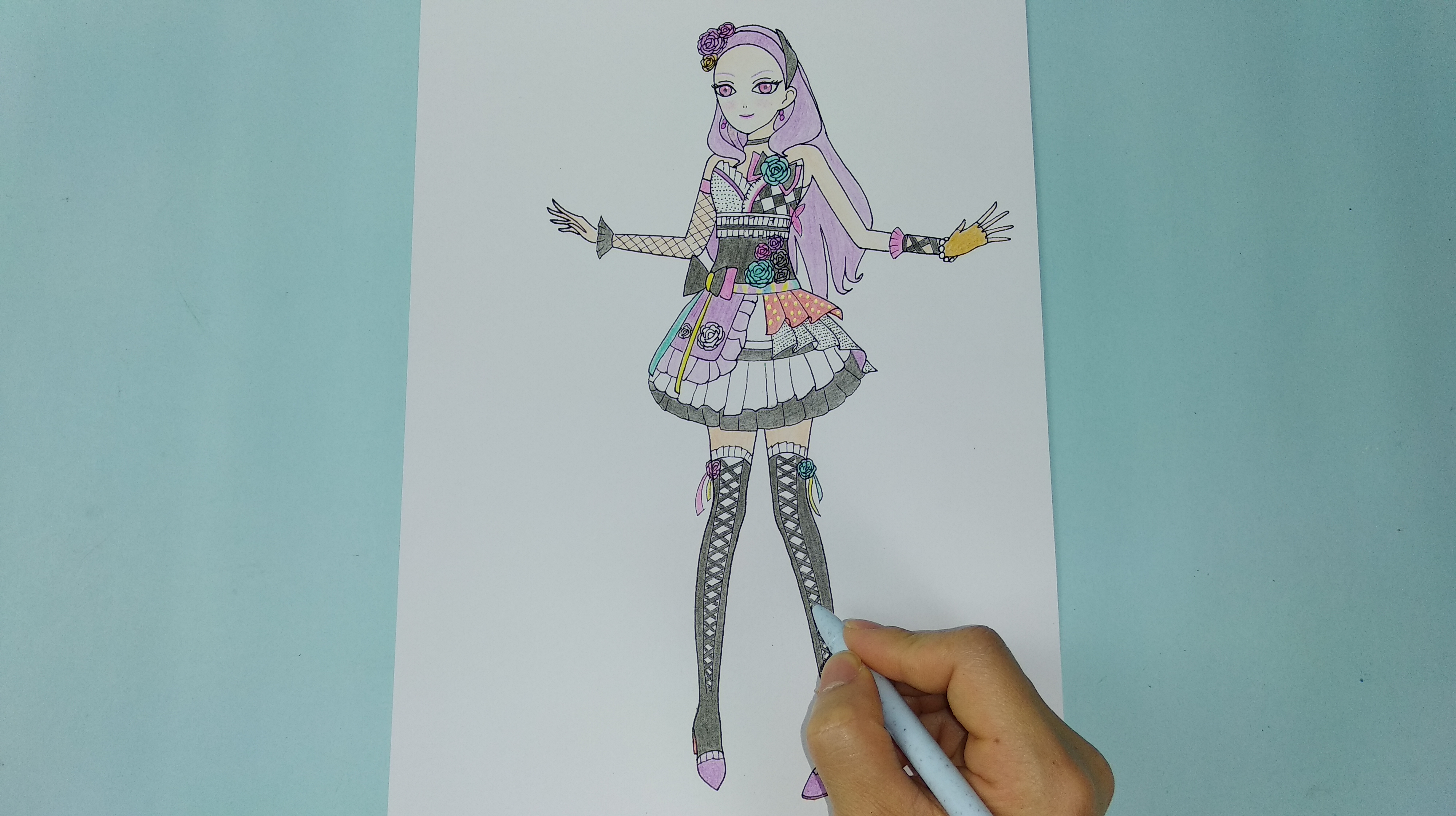 菲梦少女之宁雪艳简笔画,画法详细漂亮,快看看喜欢吗?