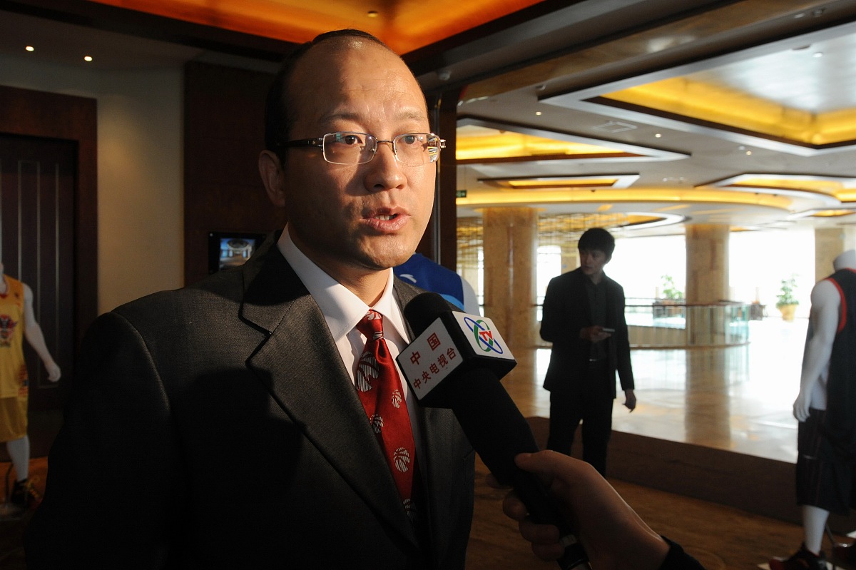 2009年11月27日,中国北京,09/10cba联赛启动新闻发布会召开.***_***中