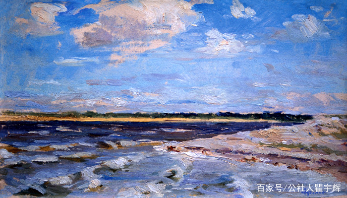 情趣明快,装饰严谨,别具构图情趣,珐明12幅油画作品麦岛小学教育色彩图片
