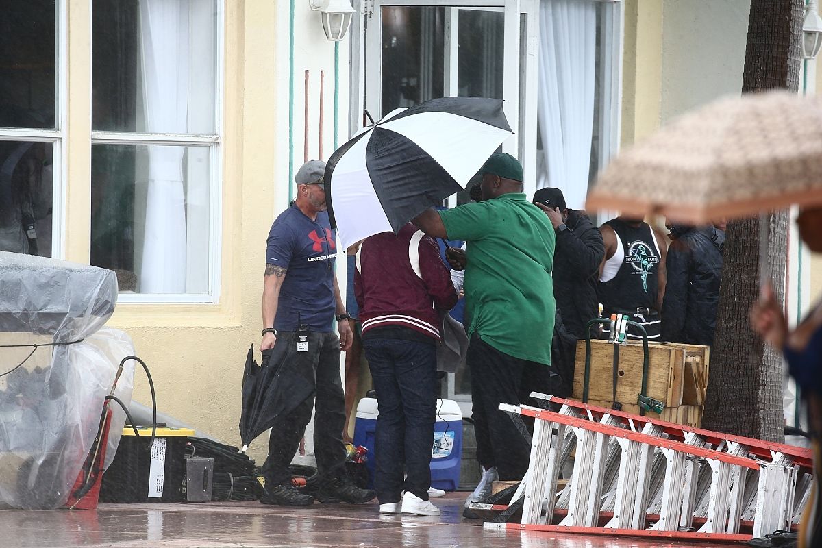 当地时间2019年4月4日,美国迈阿密,电影《绝地战警 3》(bad boys 3)拍