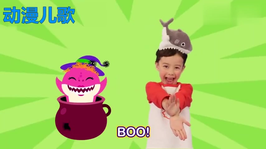 鱼儿水中游,小朋友跳舞学英语 动漫儿歌