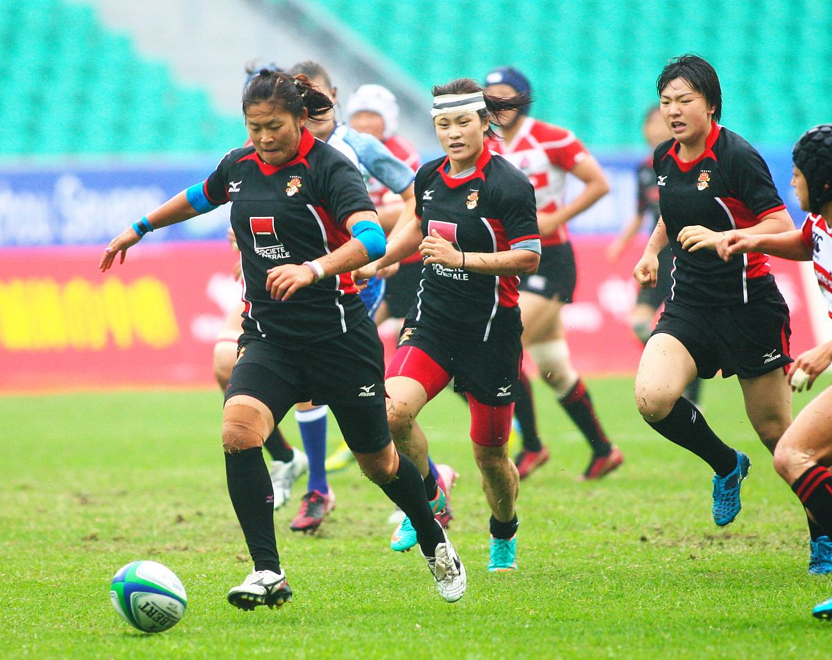 2013年3月31日,广州,2013<strong>世界</strong>女子七人制橄榄球碗级决赛,中国10-14