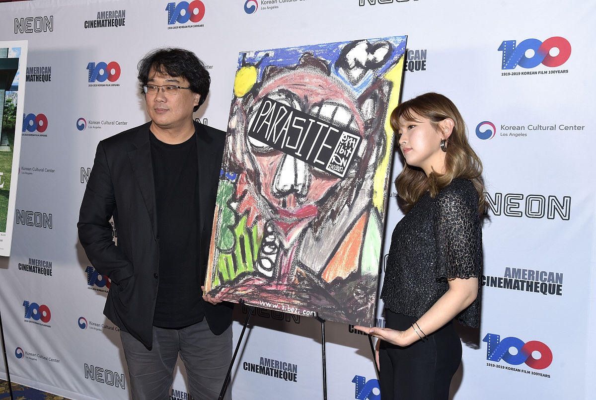 当地时间2019年10月30日,美国加州,明星出席a genre of one: bong joo