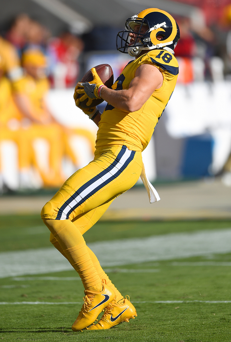 santa clara, ca - september 21:  cooper kupp #18 of the los ange