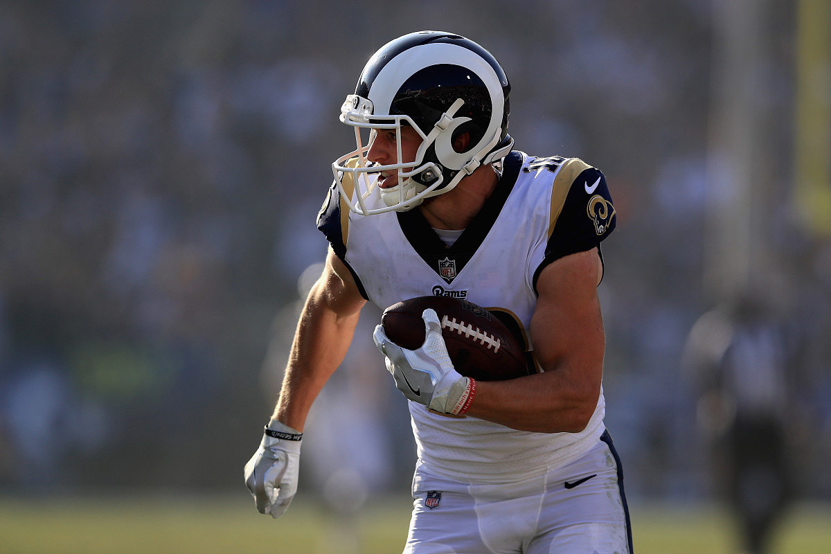 los angeles, ca - november 26:  cooper kupp #18 of the los angel