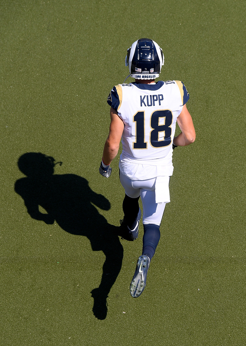 los angeles, ca - september 16:  cooper kupp #18 of the los ange