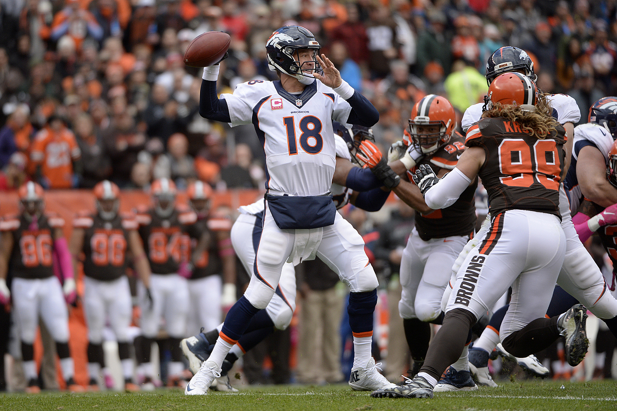 2015年10月18日,美国克利夫兰,15/16nfl常规赛第6周,丹佛野马vs克利夫