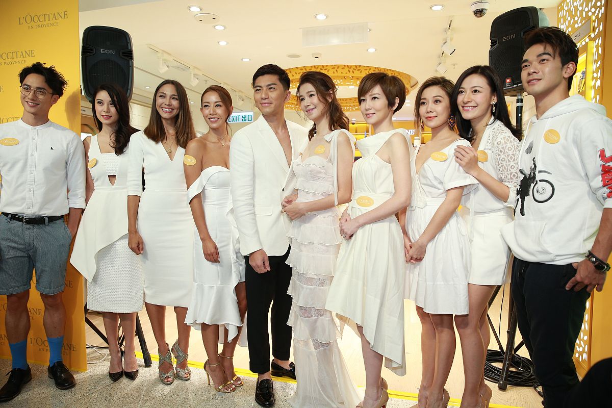 2017年9月13日,香港,明星出席 l'occitane阳光概念店开幕活动.黄翠如 