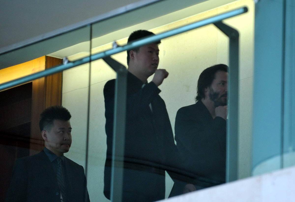 2013年04月20日,北京,基努·里维斯(keanu reeves)现身北京电影节.***