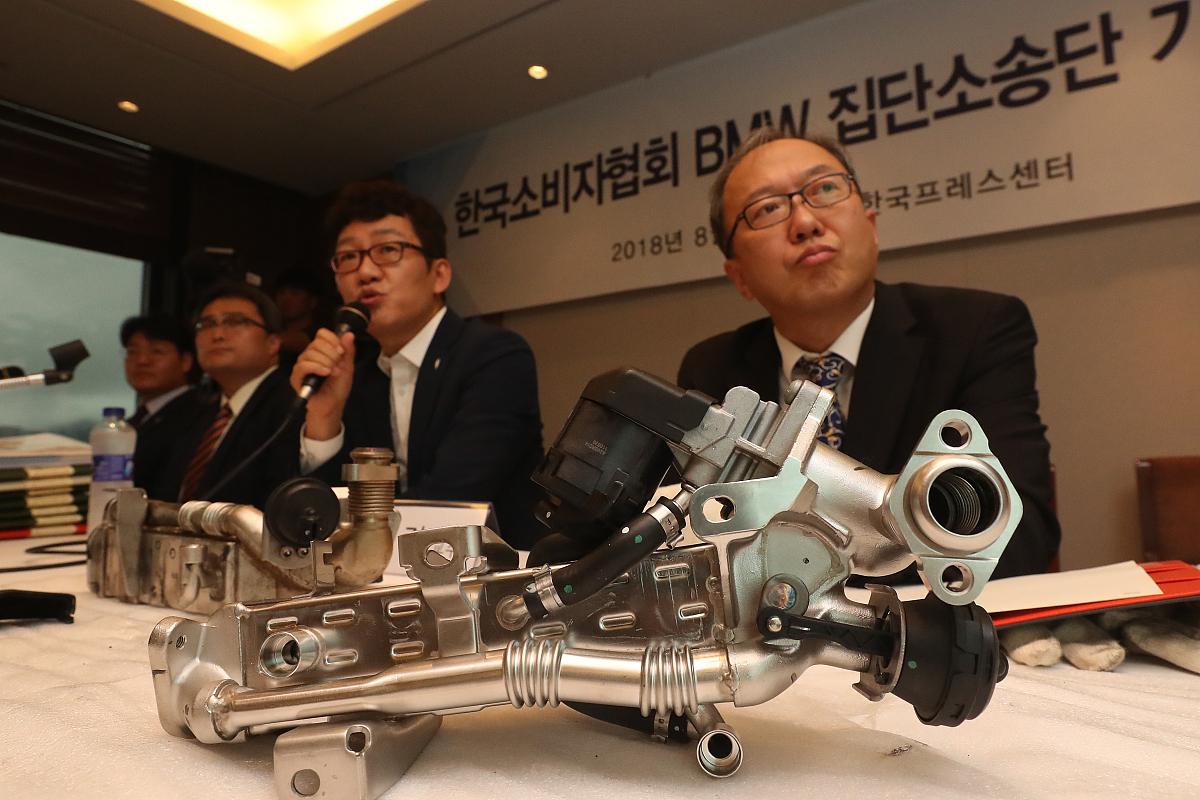 当地时间2018年8月28日,韩国首尔,韩国消费者协会诉讼支援团于当日下