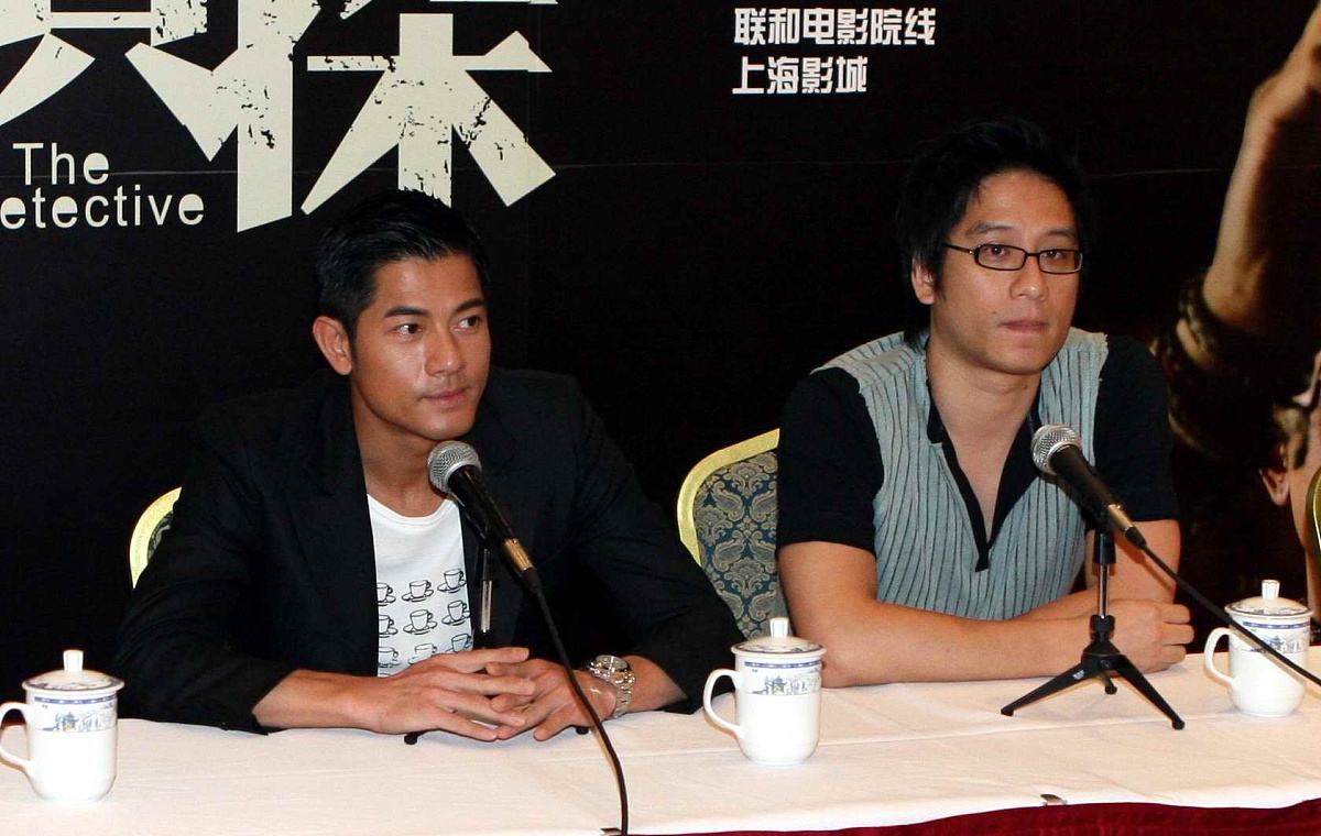 2007年9月24日,上海,电影《c+侦探》举行新闻发布会.郭富城 导演彭顺+