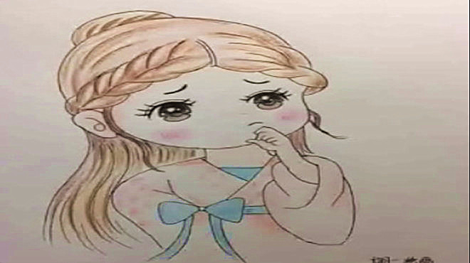 手绘:卡通版赵丽颖,一起来学学怎么画得吧
