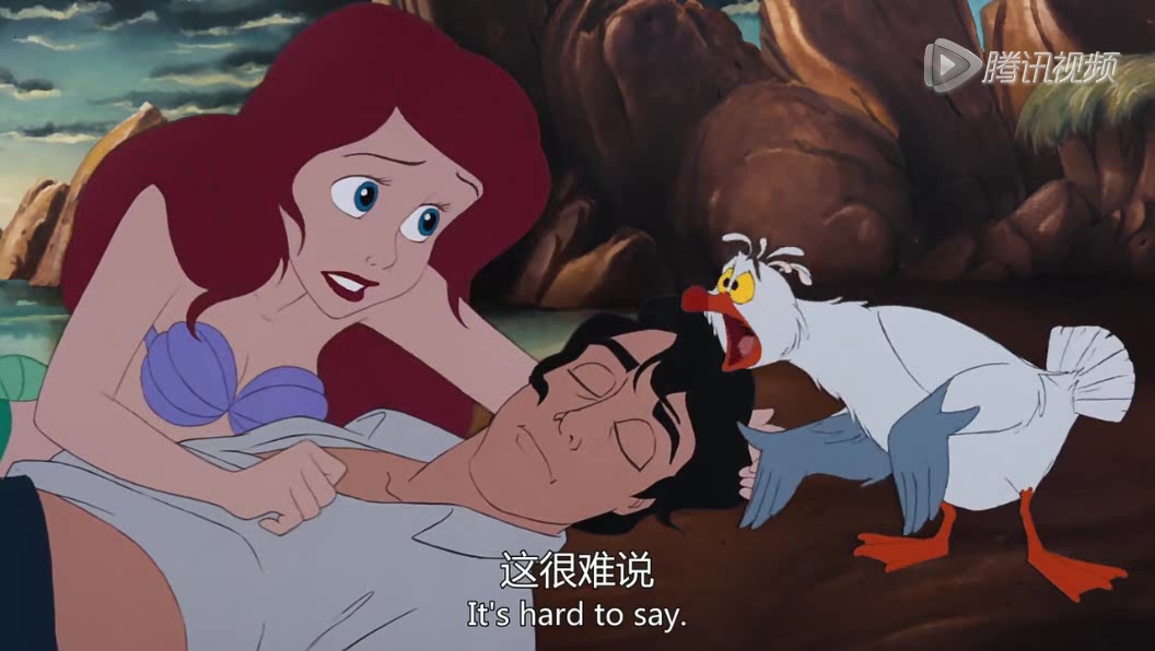 小美人鱼:王子遇见风暴落水,美人鱼奋不顾身救他