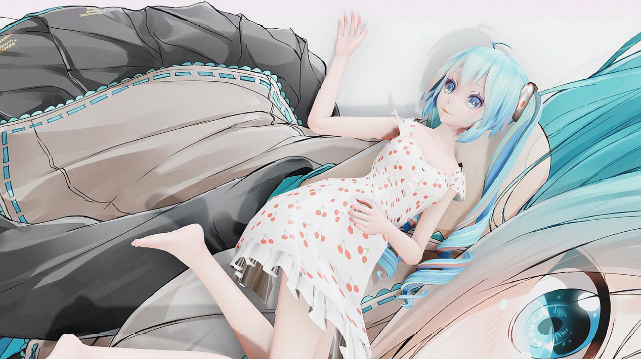 [图]手办向MMD 樱桃连衣裙初音公主——想变得可爱