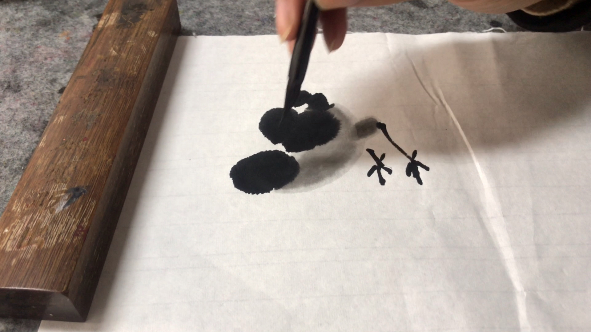 国画教程:千姿百态画小鸡(一)