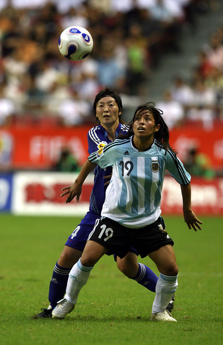 2007年9月14日,中国上海,女足世界杯a组小组赛,阿根廷0-1不敌日本,成
