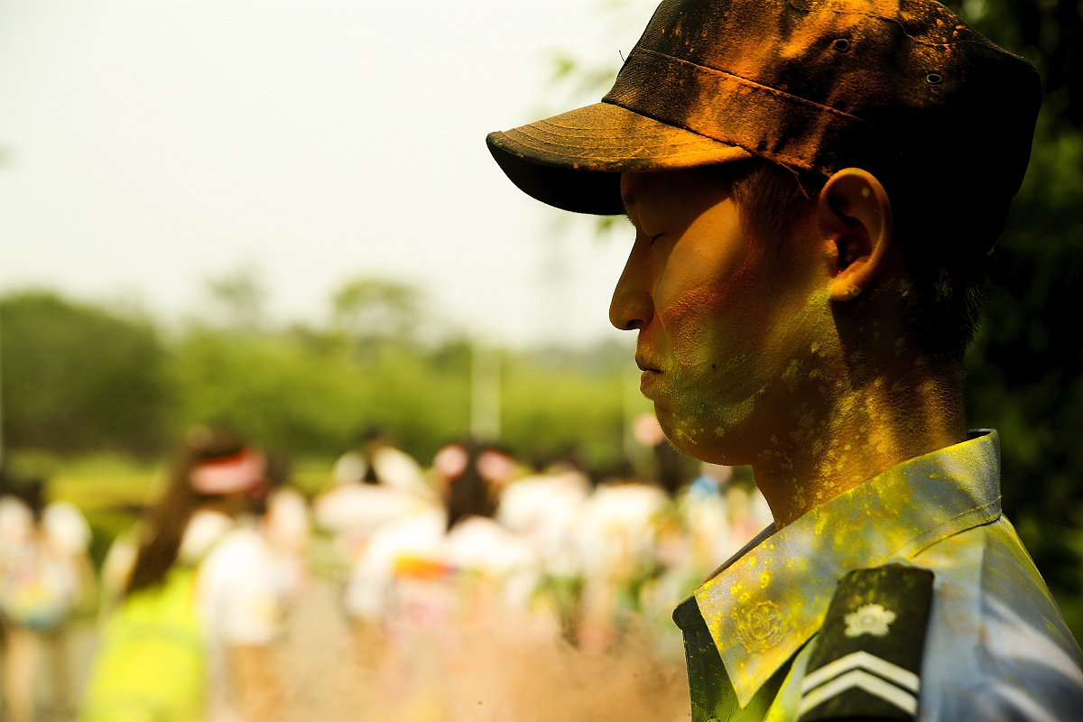 2017年6月17日,北京,2017 the color run彩色跑北京站在丰台园博园开