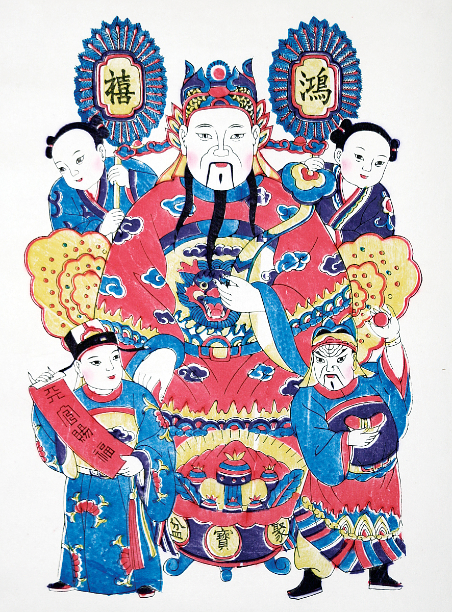 2006年11月04日,中国西安,杨家埠年画