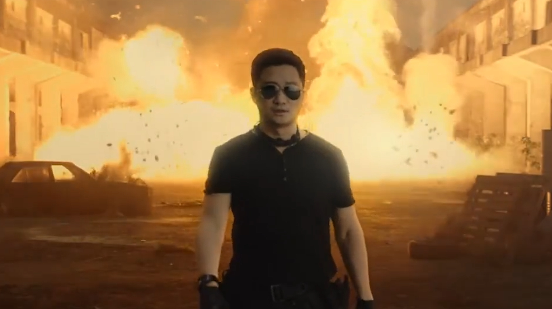 刺激战场《生僻字》59秒吃鸡版:吴京真能玩,一枪一个,还不过瘾