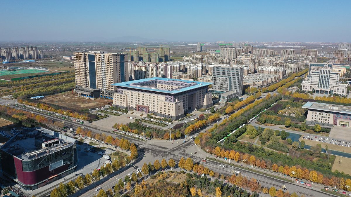 2019年12月2日,河南许昌,航拍全国科技创新百强区建安区.