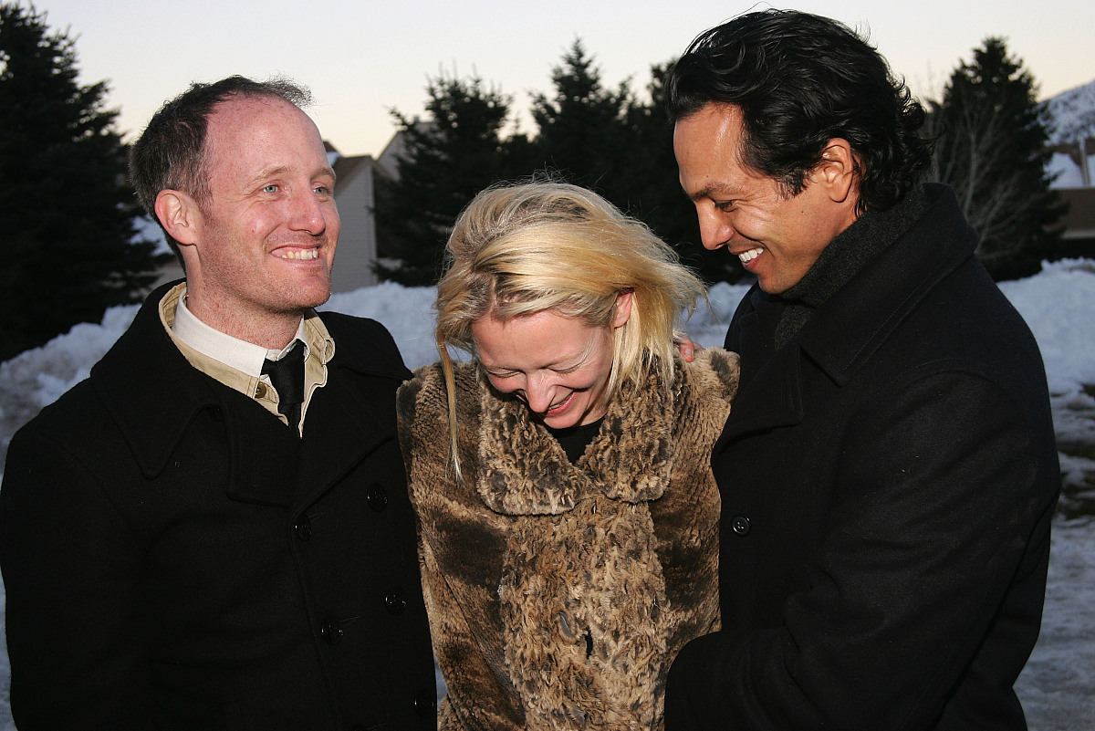 park city, utah - january 22:  director mike mills and actors ti