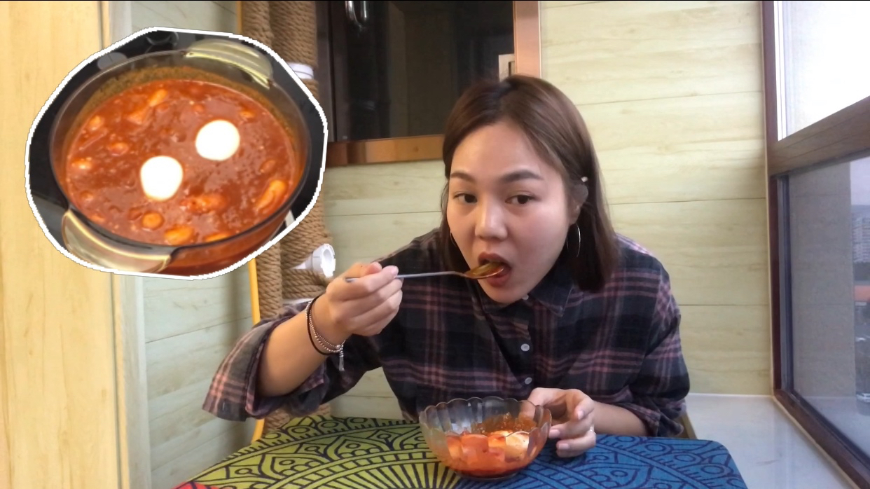 房房做韩国大众食品炒年糕,简单又好吃