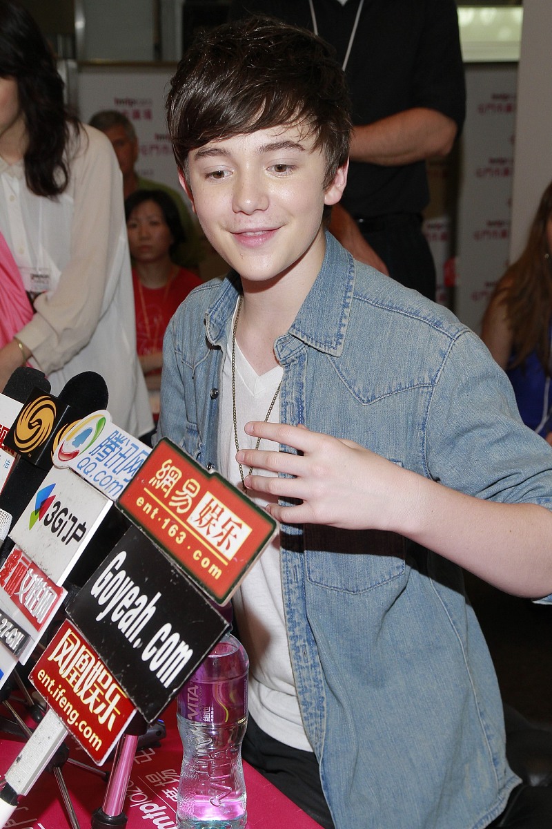 2012年4月29日,香港,美国天才神童格雷森(greyson chance)香港首次见